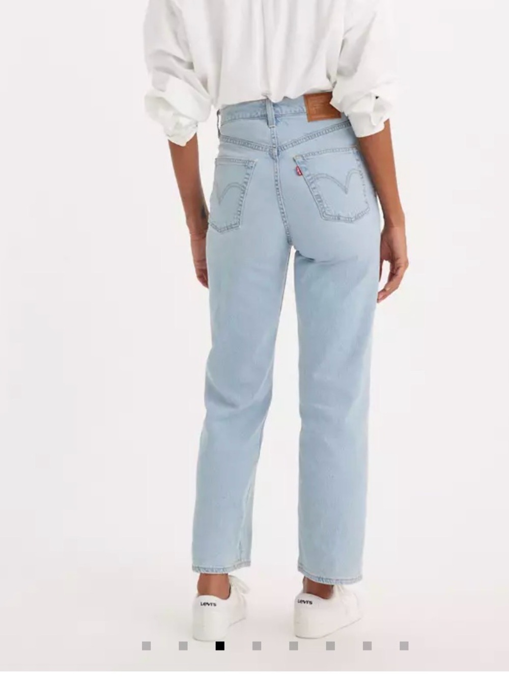 Levi's Women's ribcage Straight Jeans in Light Blue